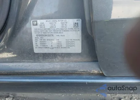 2017 GMC Canyon Sle from USA, damaged, VIN 1GTG5CEA3H1283776